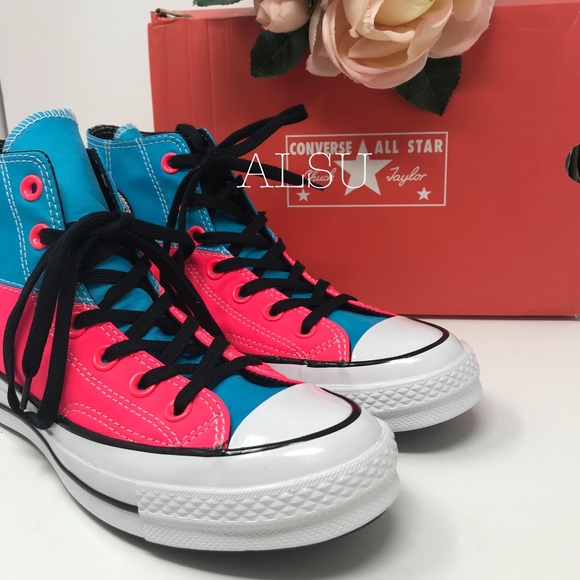 Converse Chuck 70 HI Racer Pink Blue W AUTHENTIC - Picture 3 of 7